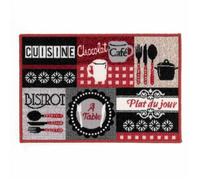 Tapis de Cuisine ""Digital Menu"" 50x80cm Rouge