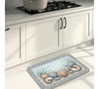 Tapis de cuisine doux pour sol, style océan vintage, rembourré, confortable, lavable, décoration pour éviers, buanderie, salle de bain, 50,8 x 78,7 cm