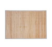 Tapis de cuisine en bambou à fines lamelles Naturel 60x90 cm