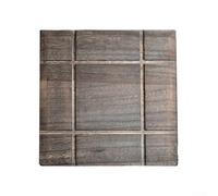 Tapis de cuisine en bois pour casseroles chaudes en paulownia et boisson naturelle - Ensemble de dessous de verre - Résistant à la chaleur pour théières - Protecteurs de table isolés 19 x 19 cm ou 27