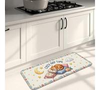 Tapis de cuisine en forme de chats ludiques pour le sol, tapis doux et confortable pour la sieste saisonnière, tapis décoratif pour éviers, buanderie, salle de bain, 40,6 x 119,4 cm