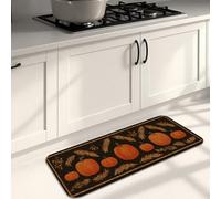 Tapis de cuisine en forme de citrouille pour sol, moisson d'automne vintage, doux, rembourré, confortable, lavable, antidérapant pour cuisine, buanderie, salle de bain, 40,6 x 119,4 cm
