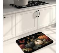 Tapis de cuisine en forme de citrouille pour sol, moisson d'automne vintage, tapis doux, rembourré, confortable, lavable, antidérapant pour cuisine, évier, buanderie, salle de bain, 50,8 x 78,7 cm