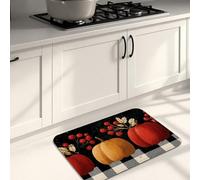 Tapis de cuisine en forme de citrouille pour sol, moisson d'automne vintage, tapis doux, rembourré, confortable, lavable, antidérapant pour cuisine, évier, buanderie, salle de bain, 50,8 x 78,7 cm