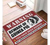 Tapis de cuisine en mousse à mémoire de forme avec inscription « Beware of Guinea Pig »