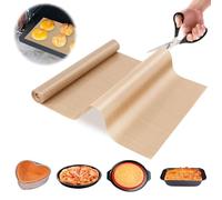 Tapis de Cuisine en Silicone, 30*244cm Feuille de Pâtisserie Réutilisable Antiadhésive, Tapis de Protection Table Découpable, pour Four Micro-onde Friteuse Lave-vaisselle Congélateur Comptoir Barbecue