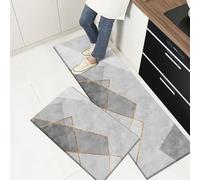 Tapis de Cuisine Gris Clair Tapis Cuisine Devant Evier Long Antidérapant et Lavable Tapis de Sol Cuisine et Lavable Ensemble Universel