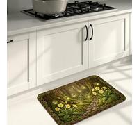 Tapis de cuisine inspiré des contes de fées pour sol, scène naturelle, tapis rustique, doux, confortable, lavable, pour éviers, buanderie, salle de bain, 50,8 x 78,7 cm