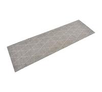 Tapis de cuisine lavable impression losange 60x180 cm velours