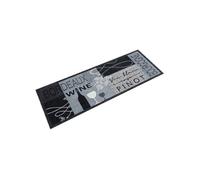 vidaXL Tapis de Cuisine Lavable Imprimé Wine, Paillasson Antidérapant, Tapis de Sol, Tapis devant Évier, Moderne, Gris 4005599