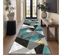 Tapis de Cuisine Lavable Tapis de Passage 100 x 160 cm Pliable, Lavable, à Poils Courts, Personnalisable Tapis de Cuisine Long Antidérapant Tapis de Passage Poils Ras pour Couloir, Salon, deux