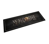 Tapis de cuisine lavable texte Coffee 60x180 cm velours