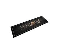 vidaXL Tapis de cuisine lavable texte Coffee 45x150 cm velours