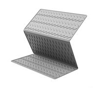Tapis de cuisine pliable en silicone pour sécher la vaisselle, antidérapant et peu encombrant pour un drainage et une utilisation efficaces (gris)