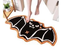Tapis De Cuisine pour Sol Halloween | Tapis De Sol Chauve-Souris Gothique Absorption d'eau pour Cuisine,Décorations d'Intérieur Anti-Taches pour Maison Bureau Chambre
