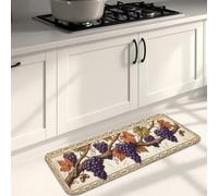 Tapis de cuisine pour sol, rustique, élégant, panier à ciseaux, crème d'automne, lavable, doux, tapis de sol rembourré pour évier, buanderie, entrée, couloir, 40,6 x 119,4 cm