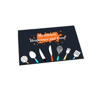 Tapis de cuisine résistant à l'huile et antidérapant avec impression de durabilité pour zone de cuisson