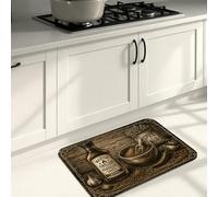 Tapis de cuisine rustique pour barbecue, décoration de gril vintage, tapis doux, confortable, lavable pour éviers de cuisine, buanderie, salle de bain, 50,8 x 78,7 cm