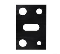 Tapis de cuisinière à gaz résistant à l'huile jusqu'à 200 °C Configuration cinq trous Compatible avec brûleur à gaz standard Facile à nettoyer