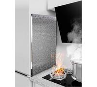 Tapis de cuisinière ignifuge for tables de cuisson à gaz et électriques - Protecteur de comptoir de four résistant à la chaleur, protection de cuisine résistante à l'huile,(Adhesive Type,60x60cm)