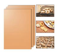 Tapis De Cuisson 33 X 40Cm Réutilisable Avec Revêtement Antiadhésif (Pack De 3)