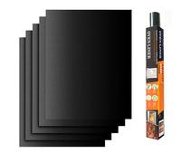Tapis de cuisson anti-adhésif pour barbecue - Plaque de cuisson réutilisable et papier sulfurisé pour barbecue à gaz, barbecue au charbon de bois, barbecue électronique, sans PFOA (40 x 33 cm)