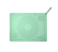 Tapis de cuisson antiadhésif en silicone vert, avec graduation précise et angle droit for pétrir la pâte. Ustensiles cuisine(S-70-50)