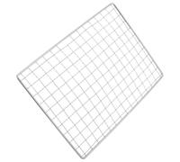 Tapis de Cuisson Barbecue en Maille Inoxydable Antiadhésif, Uniforme | Nettoyage Facile, Résistance aux Hautes Températures, pour Grill Barbecue et Fruits de Mer, Argenté