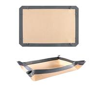 Tapis De Cuisson En Fibre De Silicone CANDeal 1 PC Avec Boucle, Les Coins S'emboîtent Pour Former Un Plateau De Cuisson étanche, Doublure De Four (16.5x11.6 inch(42x29.5cm))