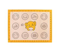 Tapis de cuisson en fibre de verre de silicone, motif d'éléphant mignon, antidérapant, pour pétrir la pâte à rouler, résistant à la chaleur, facile à nettoyer, polyvalent, pour