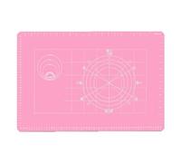 Tapis de cuisson en silicone épais avec mesures, tapis de pâtisserie antidérapant pour le roulage de la pâte, plaque de cuisson réutilisable et antiadhésive avec repères en grille,