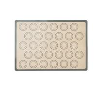Tapis de cuisson en silicone pour macarons Tapis de cuisson en silicone for macarons (1 pièce) - Idéal for moules à, pâtisseries et biscuits Antiadhésif professionnel(Gray 42x29.5cm)