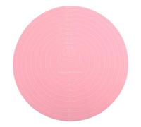 Tapis de cuisson en Silicone résistant à la chaleur avec mesures tapis de pâtisserie antiadhésif pour rouler la pâte outil de cuisine rose 30x30 cm