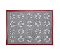 Tapis de cuisson en silicone - Sans danger pour les aliments 40 x 30 cm | de cuisson de biscuits non collante double face imprimée facile à | Pour pâtisserie, pizza, pâte à pizza