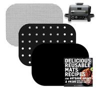 Tapis de cuisson réutilisable pour barbecue Ninja Woodfire OG701 OG751, non jetable, antiadhésif, pour friteuse à air électrique et fumoir 7 en 1, passe au lave-vaisselle INFRAOVENS