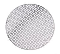 Tapis de cuisson rond en acier inoxydable de 18 à 30 cm pour barbecue, barbecue, four, feu de camp, compatible avec barbecue au charbon de bois, barbecue à gaz et rôtissoire (30 cm)