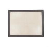 Tapis de cuisson sans silicone 42 x 32 cm avec cadre pour pétrir la pâte, pizza, gâteau, noir