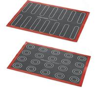 Tapis de cuisson airmat choux ou éclairs 30x40 cm - Silikomart - Noir - Silicone Noir G