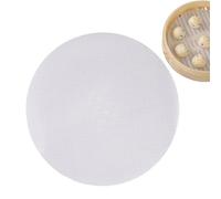 Tapis de cuisson vapeur - Papier à vapeur anti-adhésif pour cuiseur vapeur, grille dim sum réutilisable, papier sulfurisé, tapis de cuisson pour friteuse à air, feuille de panier perforée en silicone