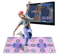 Tapis de danse Double, avec manette sans fil, 165x93cm sans fil, 65 jeux et 100 chansons, TV et ordinateur, fitness antidérapant