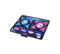 Tapis de Danse Double pour Filles, Tapis Grand à 8 Boutons, Danse Musicale avec 2 Modes Compétitifs, 12 Jeux, Cadeau Idéal pour Filles 3-12 Ans