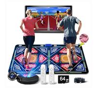 Tapis de Danse électronique avec caméra, Carte mémoire 64 Go, Comprenant 1030 Jeux, 81 vidéos Musicales et 650 chansons, Un Cadeau Luxueux pour garçons ou Filles, adapté à la télévision