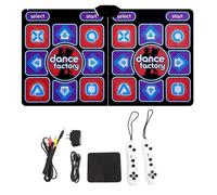 Tapis de danse et d'exercice pour le divertissement à domicile, surface en flanelle antidérapante assurant la sécurité pendant les séances de