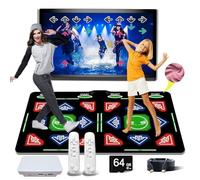 Tapis de Danse HDMI 64Go : 1000 jeux, 885 chansons & 81 clips. Divertissement immersif : danse, yoga, aerobic & sport. Matière flanelle douce, parfait pour enfants & TV. Vivez le fitness à domicile !