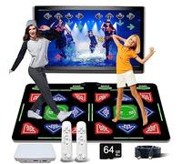 Tapis de danse HDMI avec 64 Go de mémoire, 1000 jeux, 885 chansons, 81 MTV. Combine danse, yoga, aérobic, course, sport et puzzles. Un cadeau parfait pour garçons et filles. Fabriqué en flanelle.