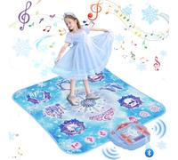 Tapis de Danse pour Enfants 3 à 12 Ans, Jeux Tapis Danse Musical avec Bluetooth, Jouet Création de Chansons et Musique Intégrée, Cadeau d'anniversaire Noël pour Garçons Filles 5 6 7 8 9 10 11 12 Ans
