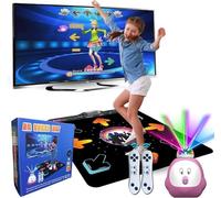 Tapis de danse pour enfants et adultes, tapis de danse électronique musical avec plus de 100 jeux, plus de 200 chansons,HD,2 contrôleur, modes MTV et cartoon,cadeau de jouet pour garçons et filles.