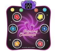 Tapis de Danse pour Enfants - Tapis de Danse Lumineux pour Filles, Compatible Bluetooth, Musique intégrée, Jouet de Danse avec 6 Modes de Jeu et 3 Niveaux de difficulté