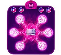 Tapis de Danse pour Enfants, Tapis de Danse Musical avec 6 Flèches de Lumière LED, 5 Modes de Jeu, Musique Intégrée, Jouet Cadeau d'anniversaire de Noël pour Filles Garçons de 3 4 5 6 7 8 9 10+