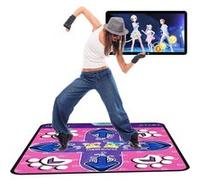 Tapis de danse pour téléviseur d'ordinateur(version anglaise)-Rose Rose G